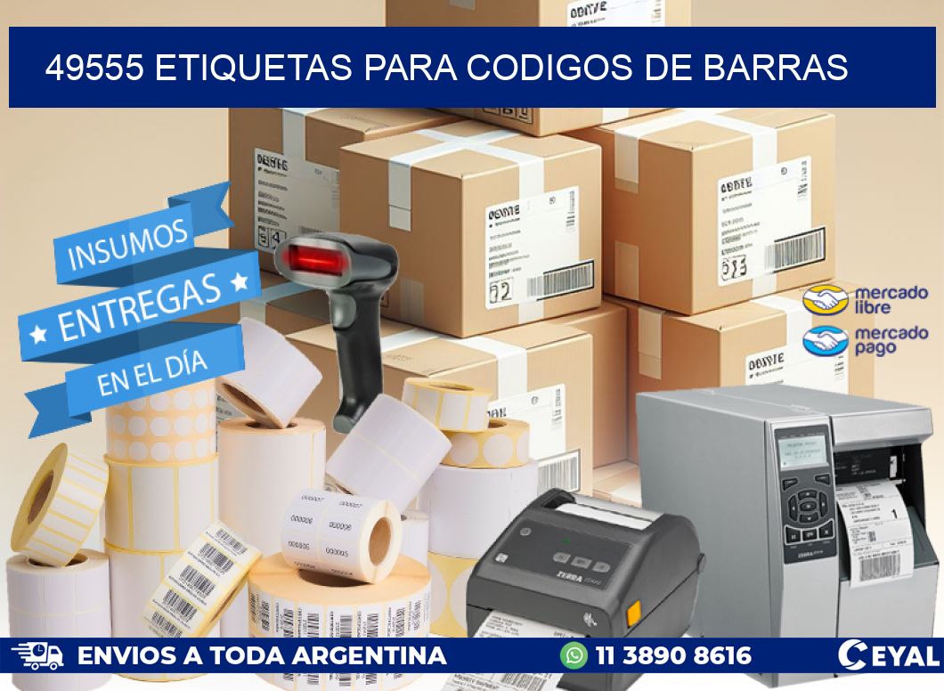 49555 ETIQUETAS PARA CODIGOS DE BARRAS