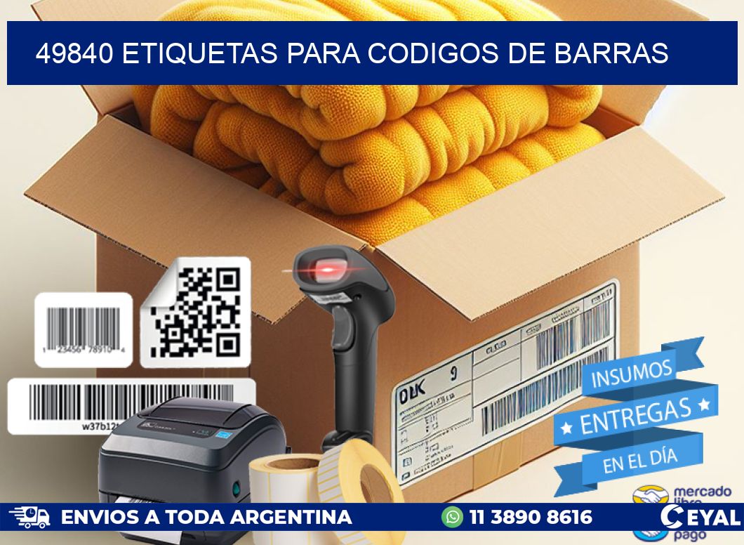 49840 ETIQUETAS PARA CODIGOS DE BARRAS