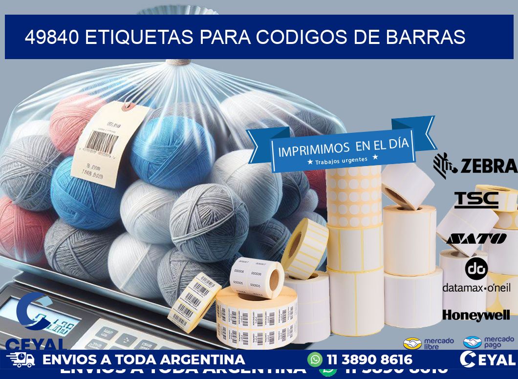 49840 ETIQUETAS PARA CODIGOS DE BARRAS