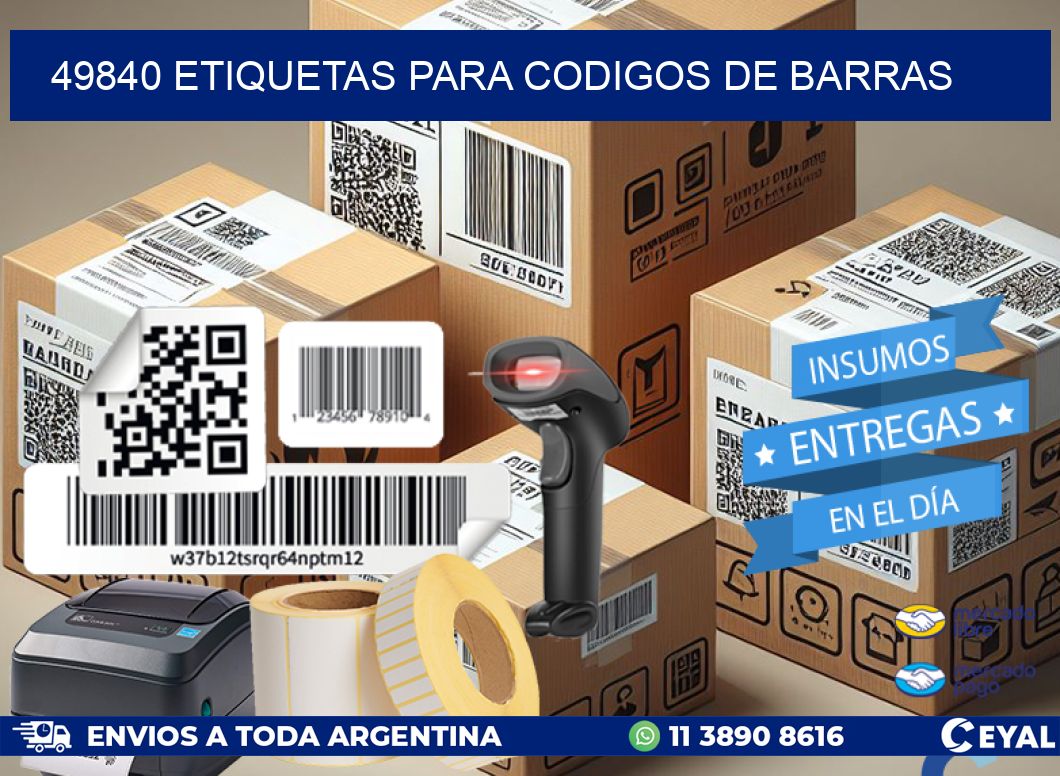 49840 ETIQUETAS PARA CODIGOS DE BARRAS
