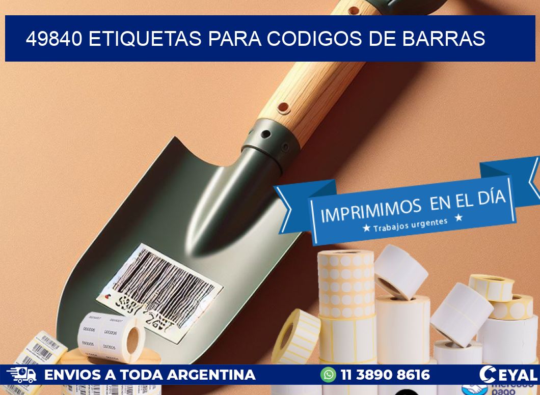 49840 ETIQUETAS PARA CODIGOS DE BARRAS