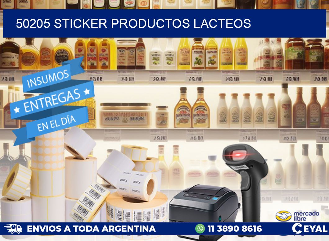50205 STICKER PRODUCTOS LACTEOS
