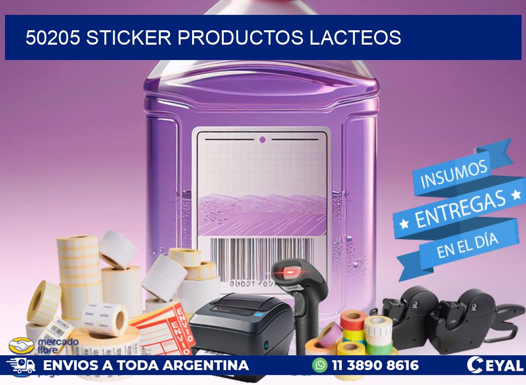 50205 STICKER PRODUCTOS LACTEOS
