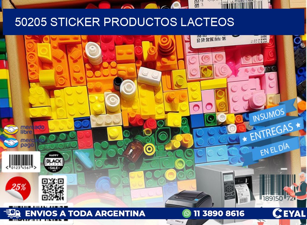 50205 STICKER PRODUCTOS LACTEOS