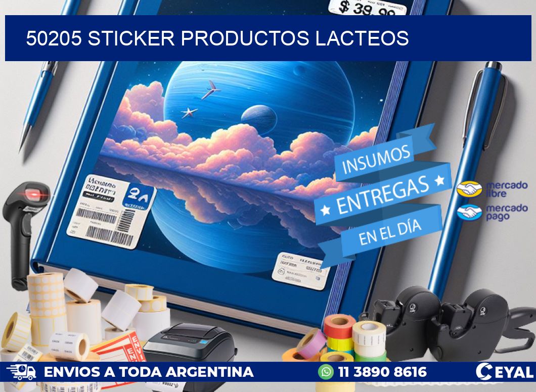 50205 STICKER PRODUCTOS LACTEOS