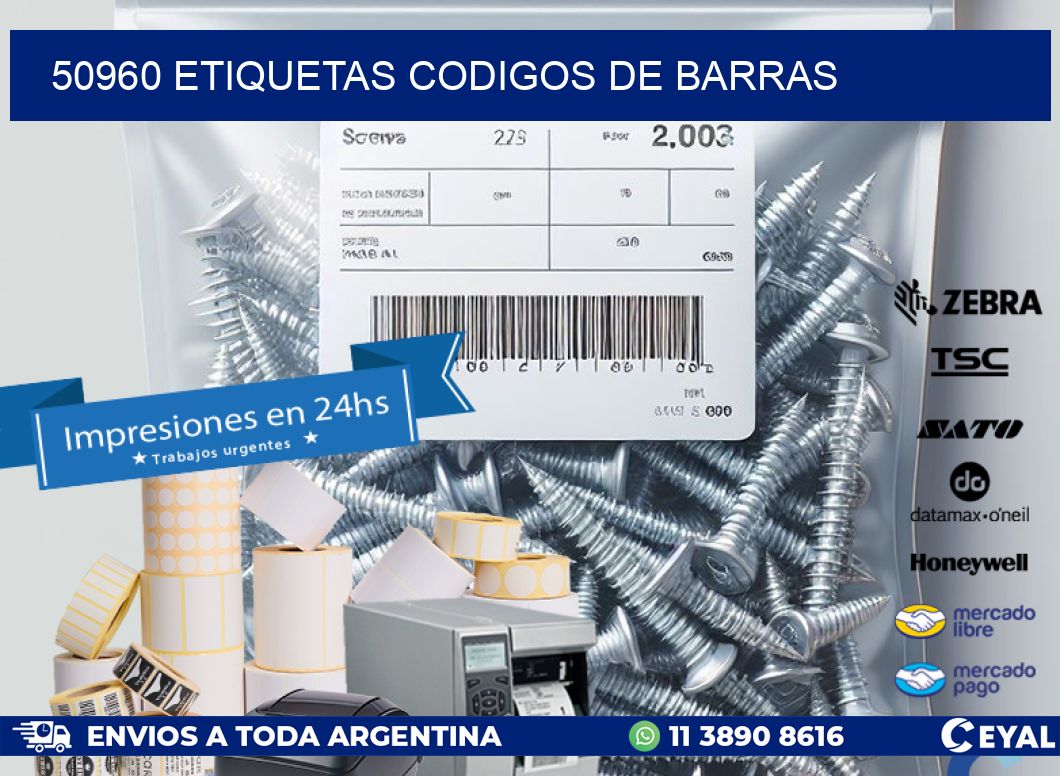 50960 etiquetas codigos de barras
