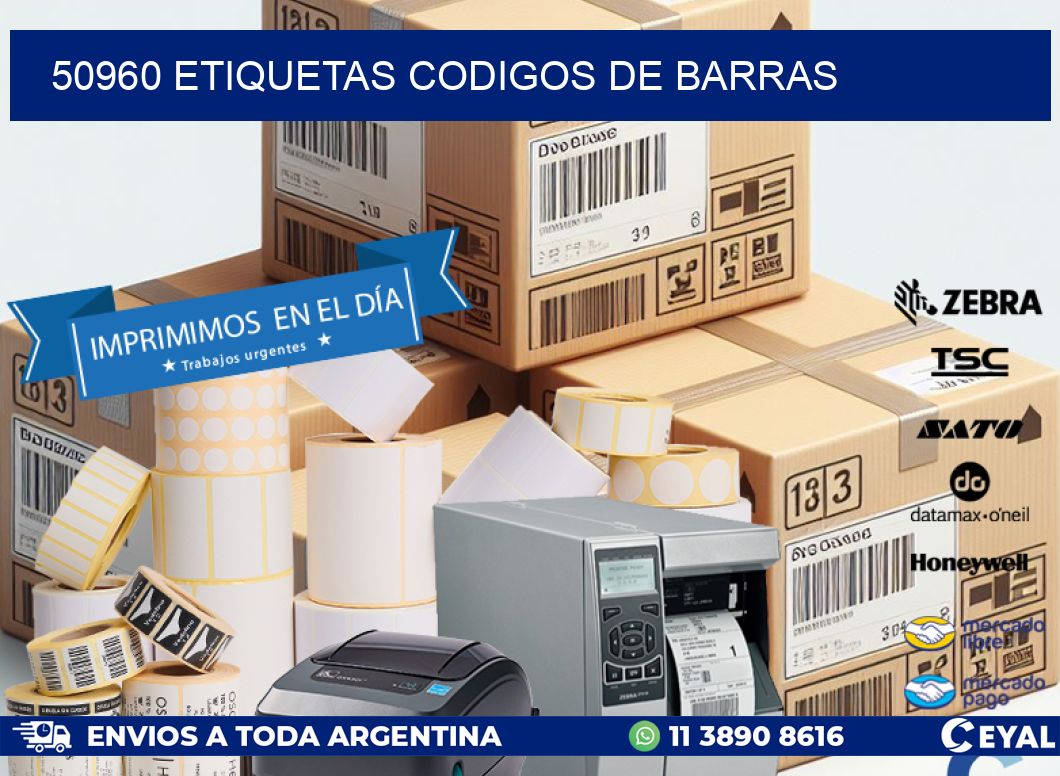 50960 etiquetas codigos de barras