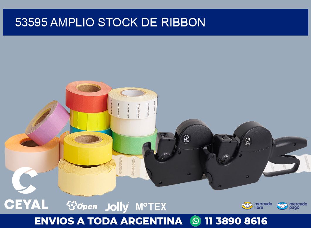 53595 AMPLIO STOCK DE RIBBON