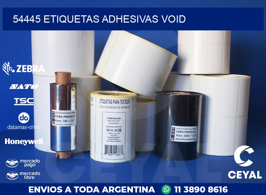 54445 ETIQUETAS ADHESIVAS VOID