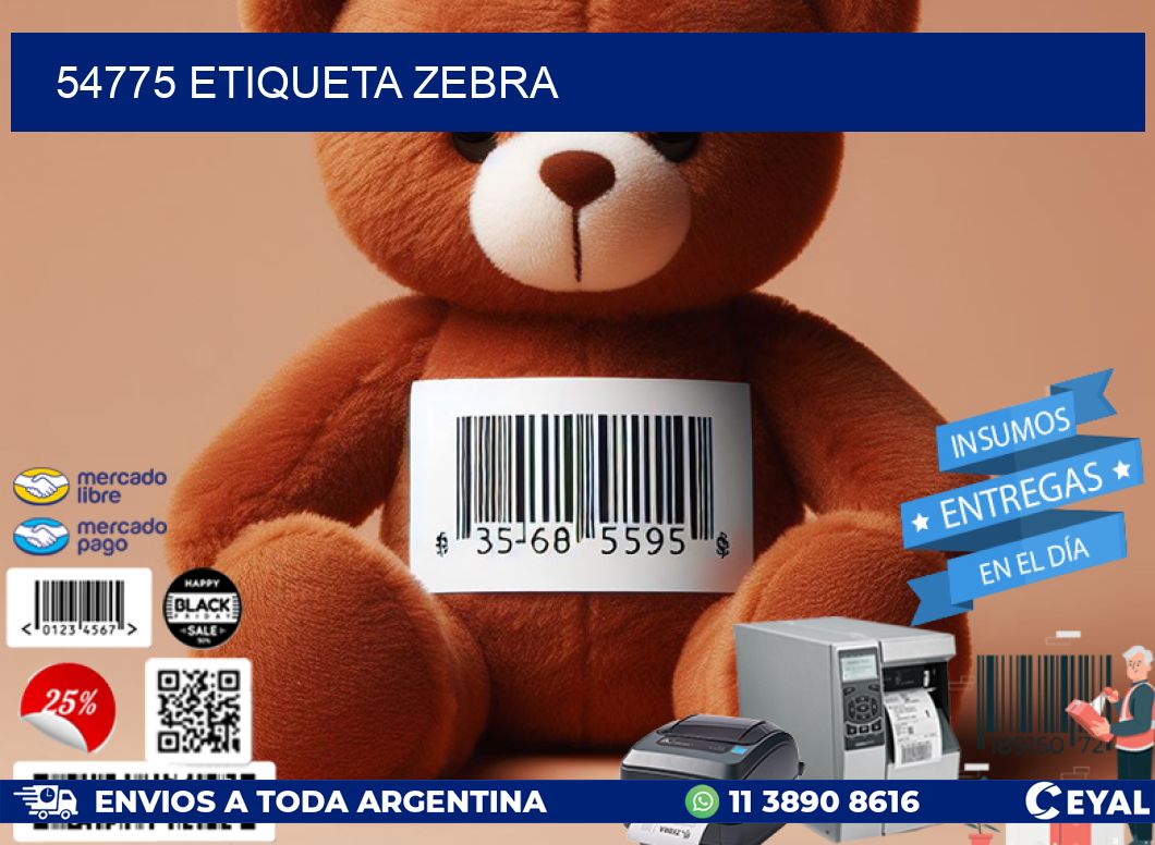 54775 ETIQUETA ZEBRA