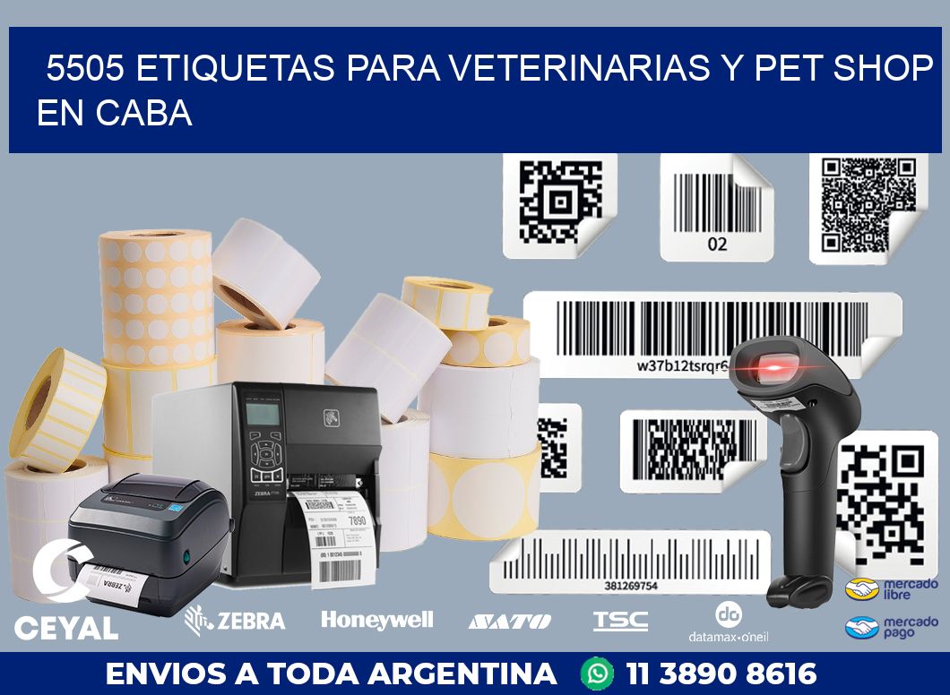 5505 ETIQUETAS PARA VETERINARIAS Y PET SHOP EN CABA