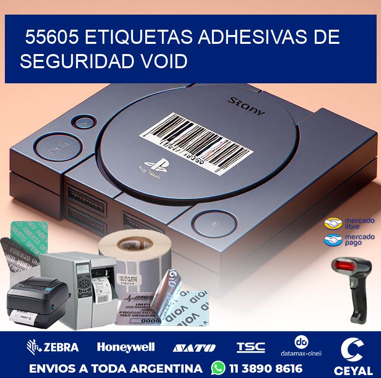 55605 ETIQUETAS ADHESIVAS DE SEGURIDAD VOID