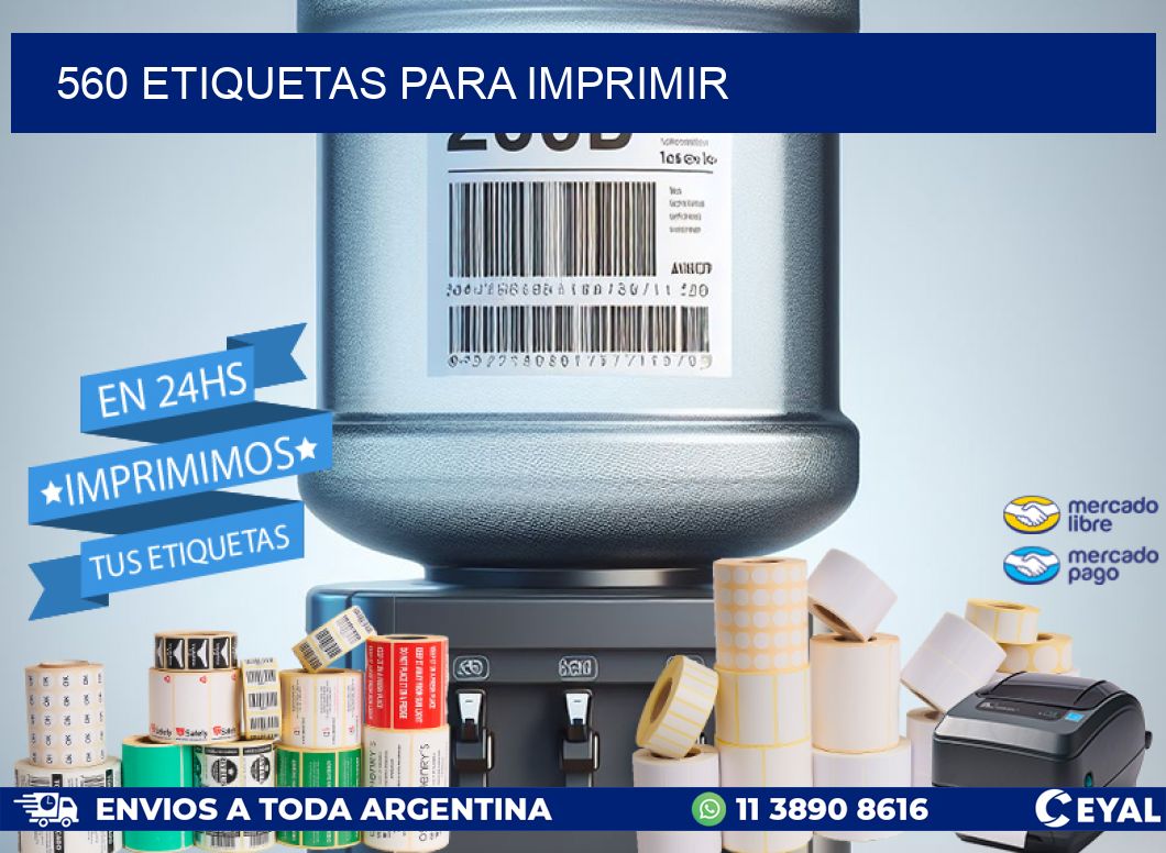 560 etiquetas para imprimir