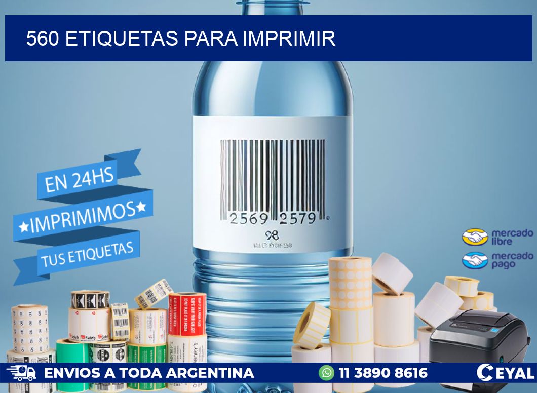 560 etiquetas para imprimir