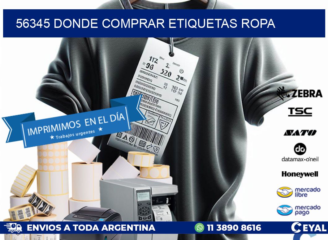 56345 DONDE COMPRAR ETIQUETAS ROPA