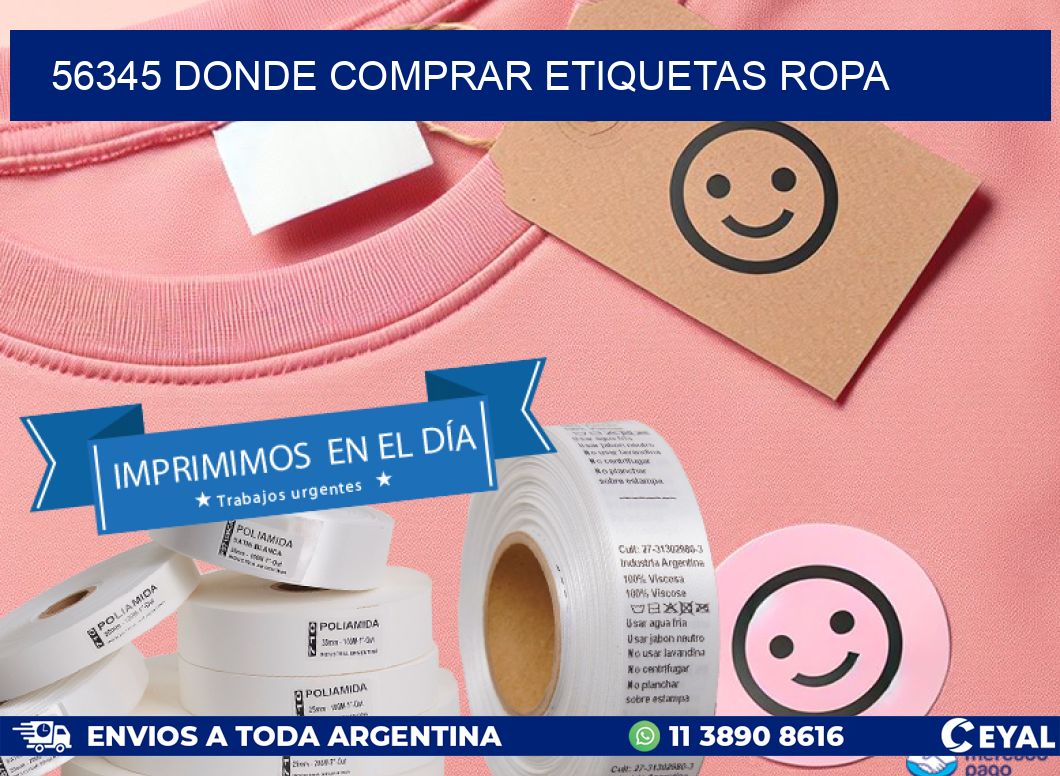 56345 DONDE COMPRAR ETIQUETAS ROPA