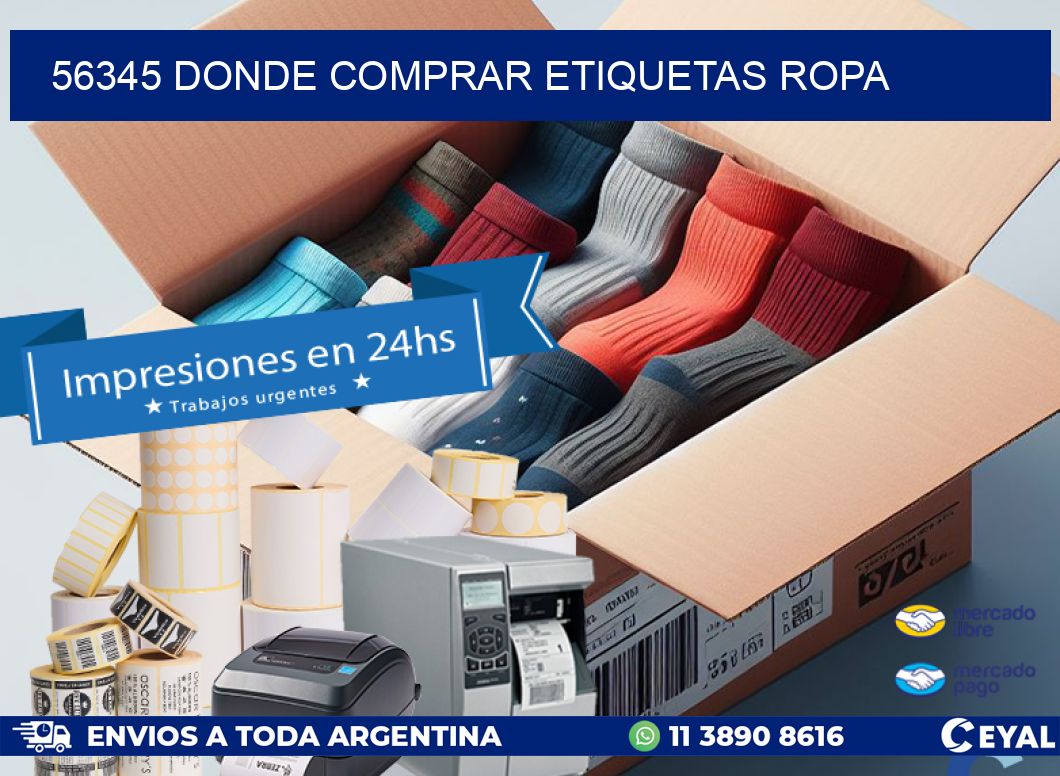 56345 DONDE COMPRAR ETIQUETAS ROPA