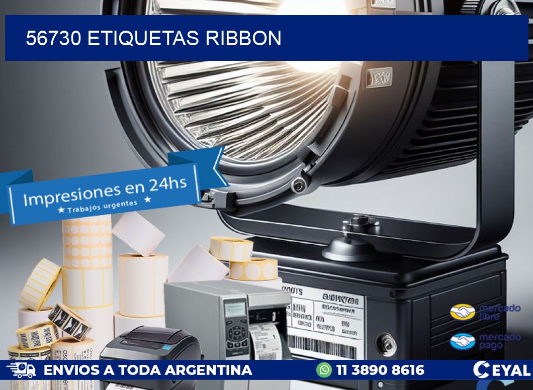 56730 ETIQUETAS RIBBON