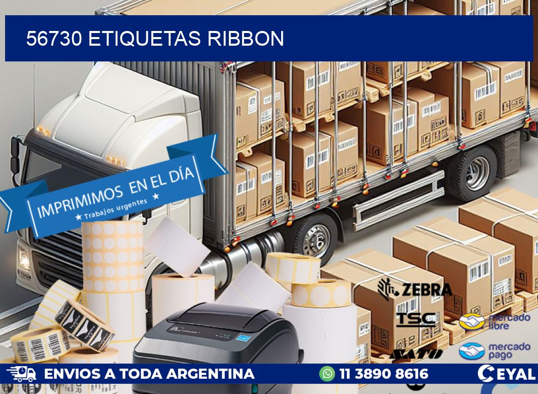 56730 ETIQUETAS RIBBON