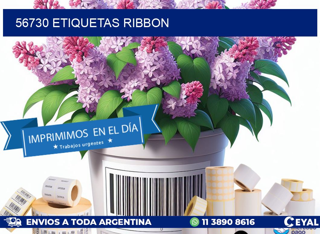 56730 ETIQUETAS RIBBON