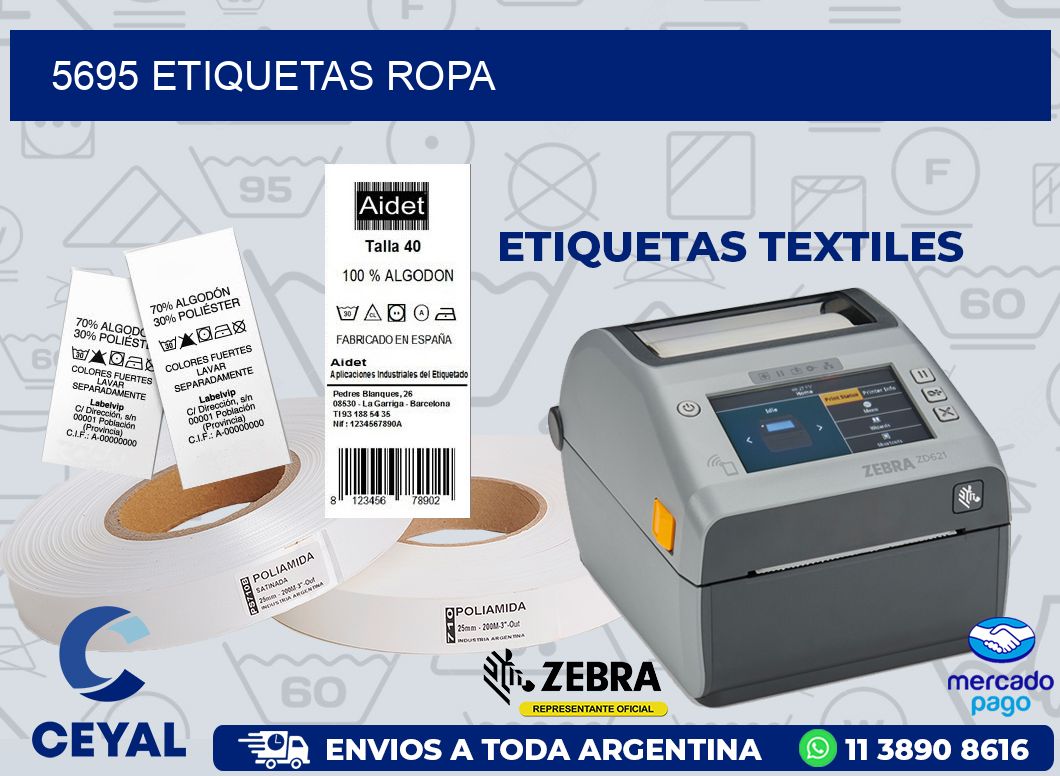 5695 ETIQUETAS ROPA