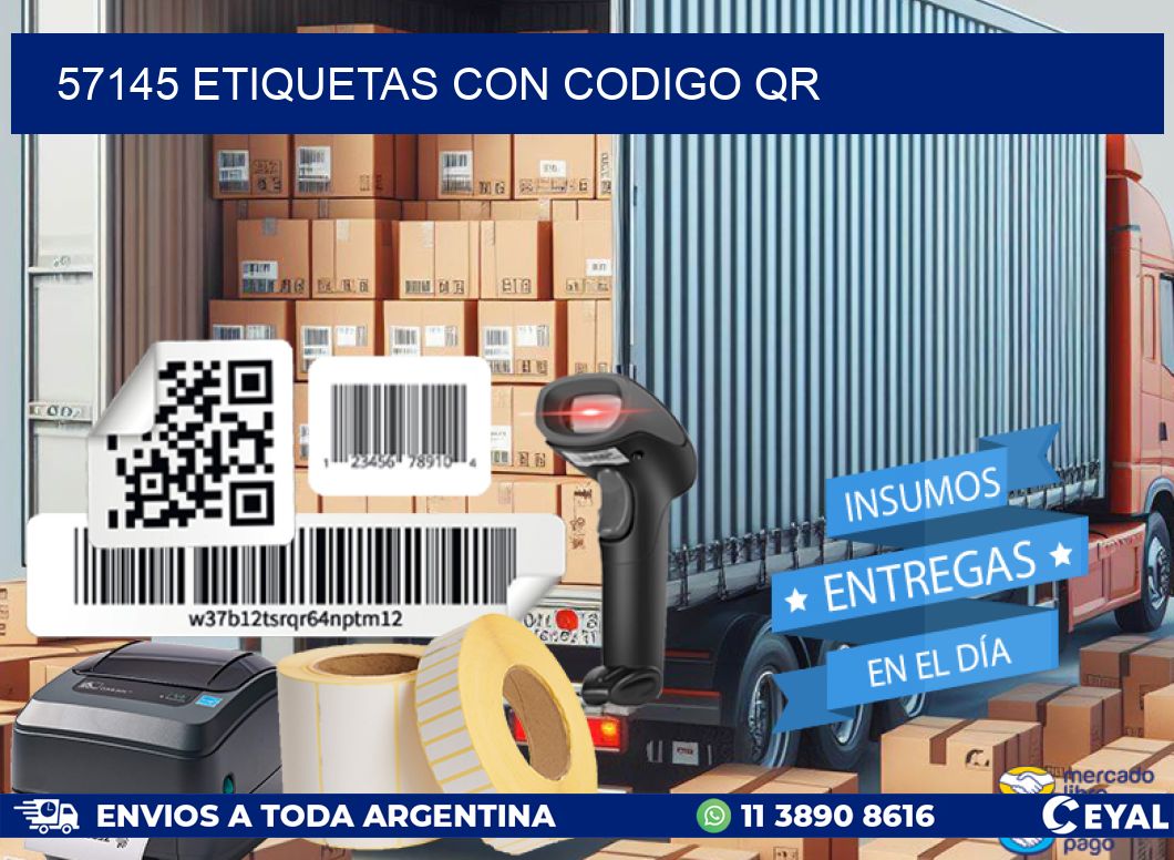 57145 ETIQUETAS CON CODIGO QR