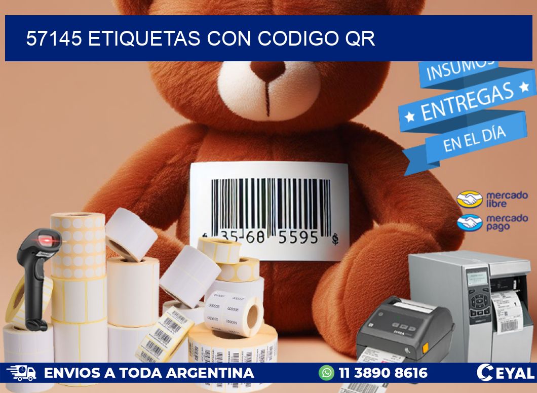 57145 ETIQUETAS CON CODIGO QR
