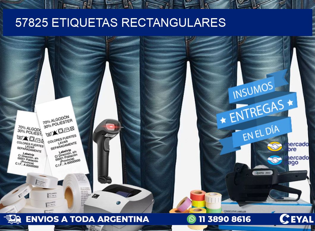 57825 etiquetas rectangulares