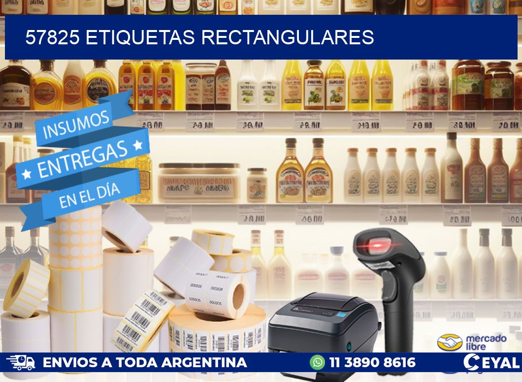 57825 etiquetas rectangulares