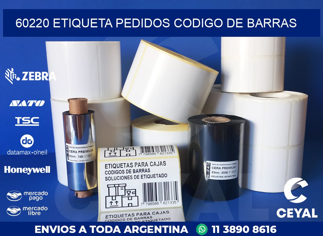 60220 etiqueta pedidos codigo de barras