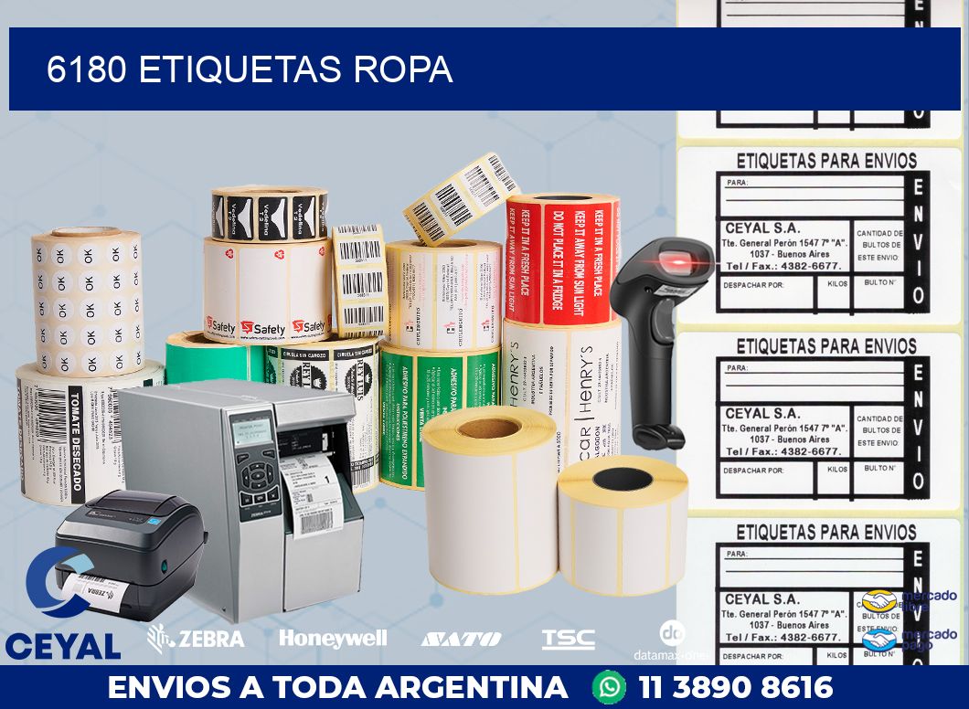 6180 ETIQUETAS ROPA