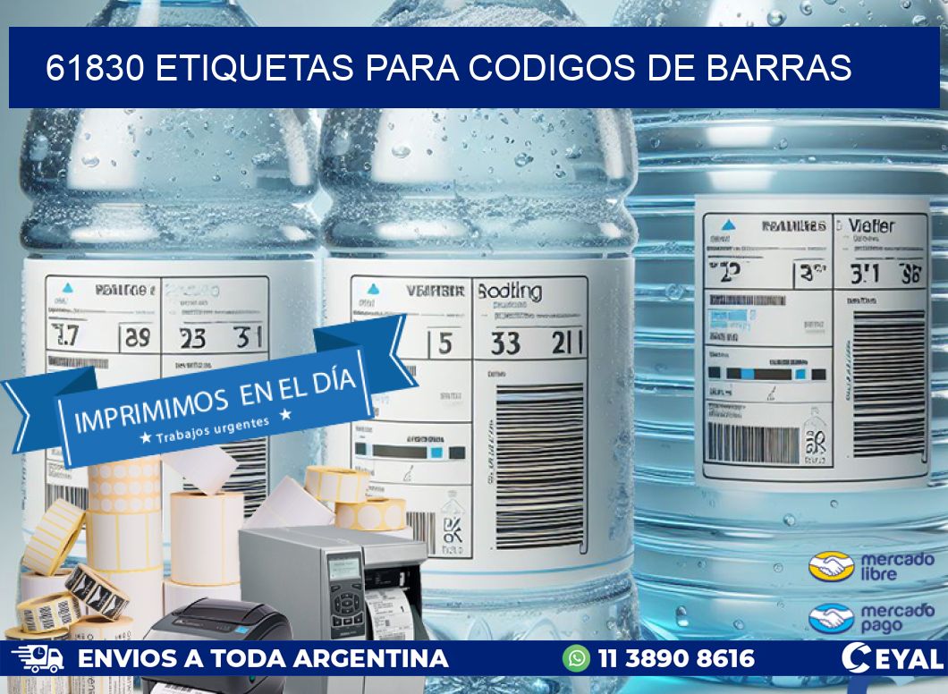 61830 ETIQUETAS PARA CODIGOS DE BARRAS