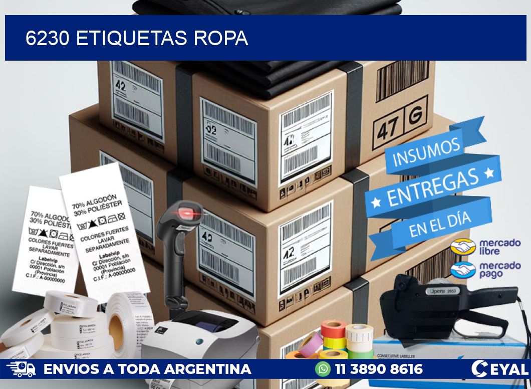 6230 ETIQUETAS ROPA