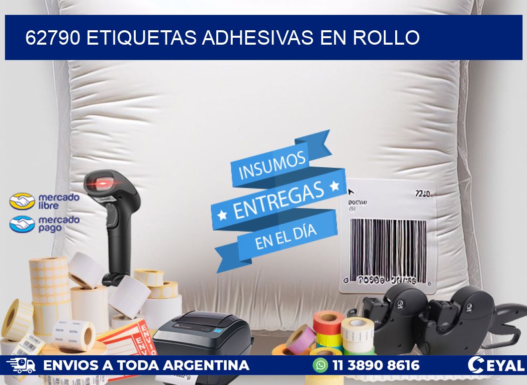 62790 Etiquetas adhesivas en rollo