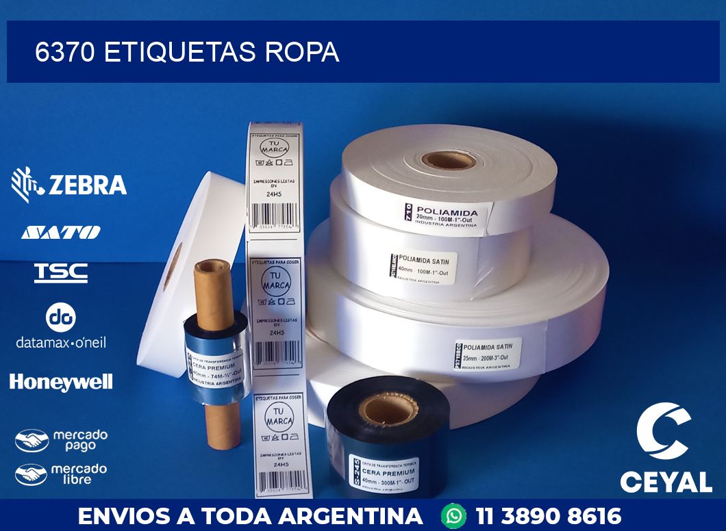 6370 ETIQUETAS ROPA