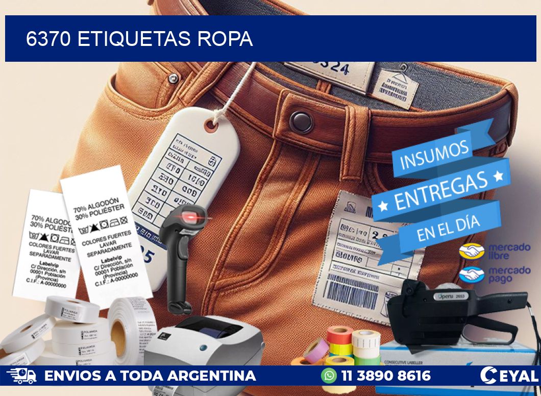 6370 ETIQUETAS ROPA