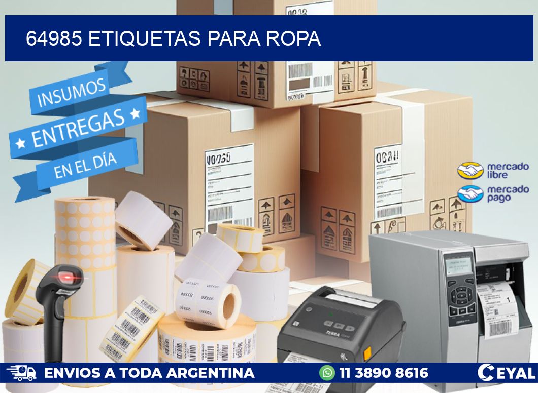 64985 Etiquetas para ropa