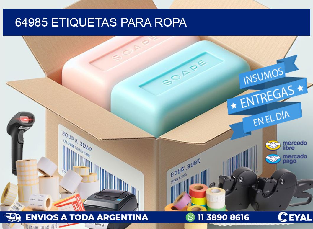 64985 Etiquetas para ropa
