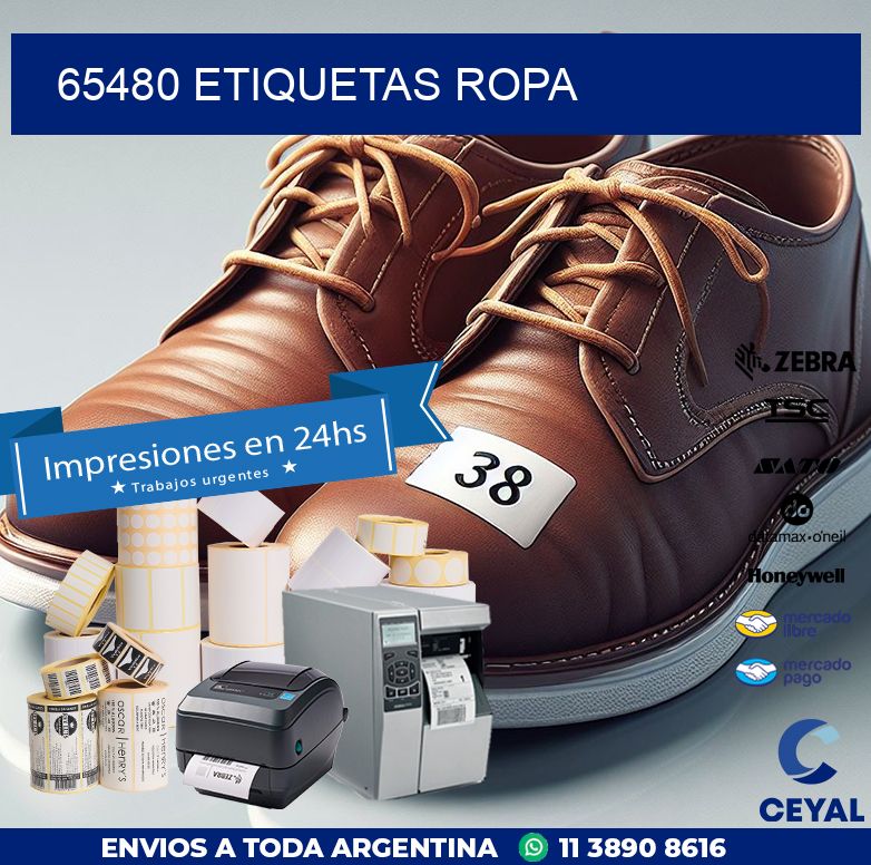 65480 ETIQUETAS ROPA