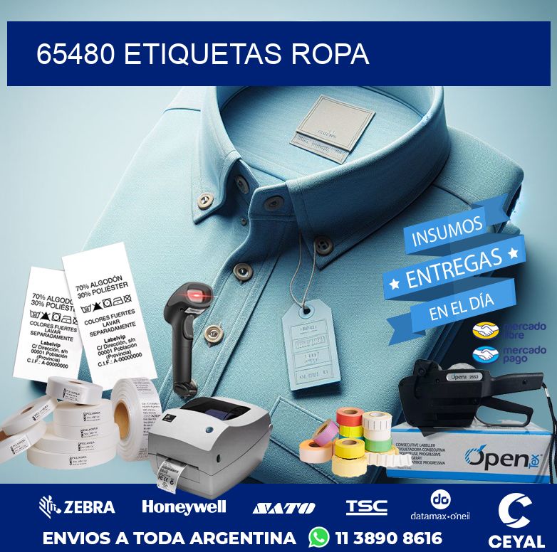 65480 ETIQUETAS ROPA