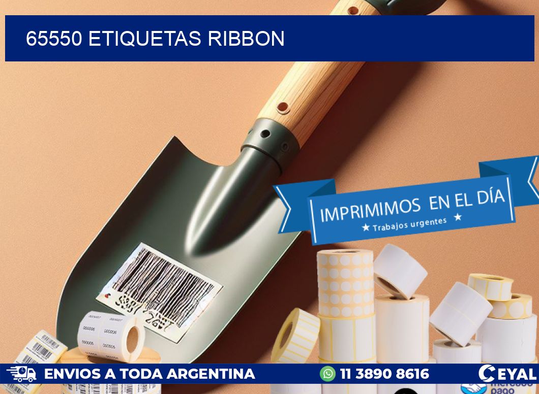 65550 ETIQUETAS RIBBON