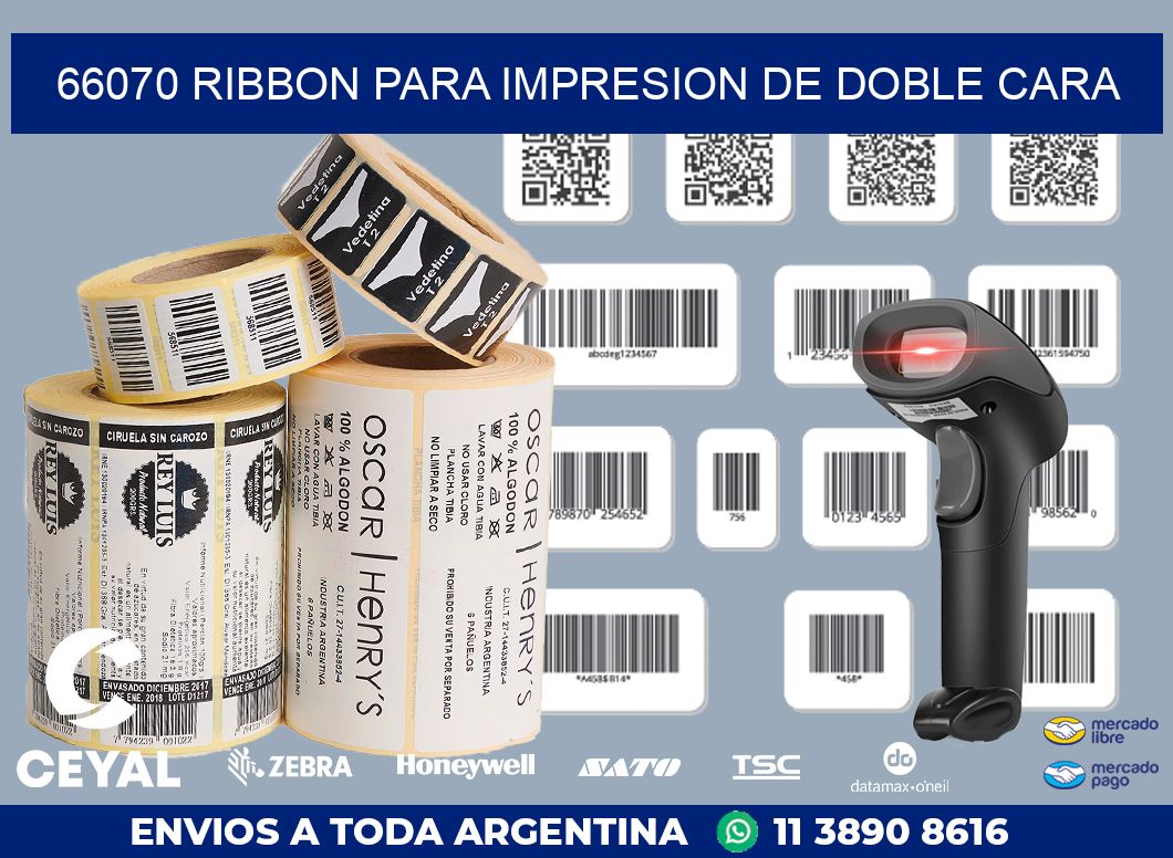 66070 RIBBON PARA IMPRESION DE DOBLE CARA
