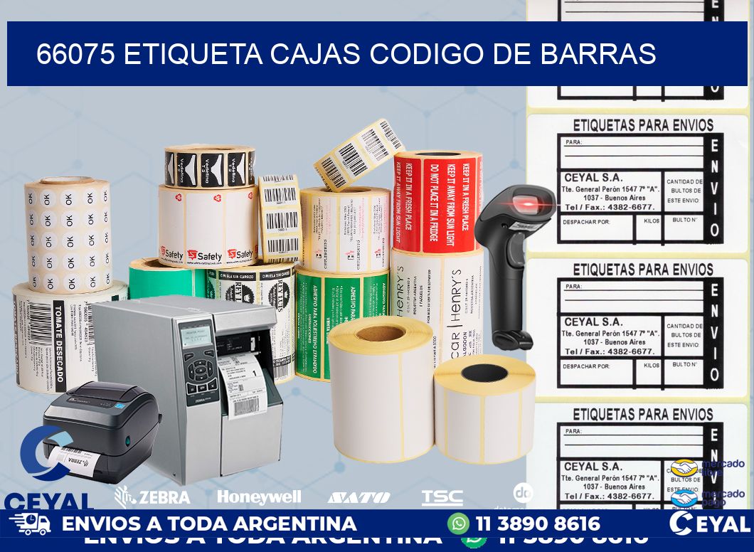 66075 etiqueta cajas codigo de barras