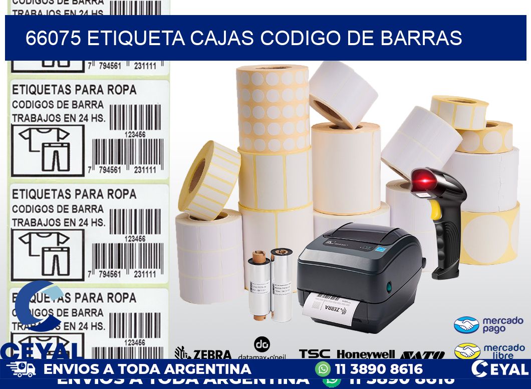 66075 etiqueta cajas codigo de barras