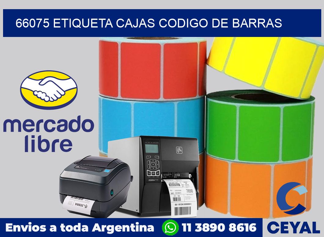 66075 etiqueta cajas codigo de barras