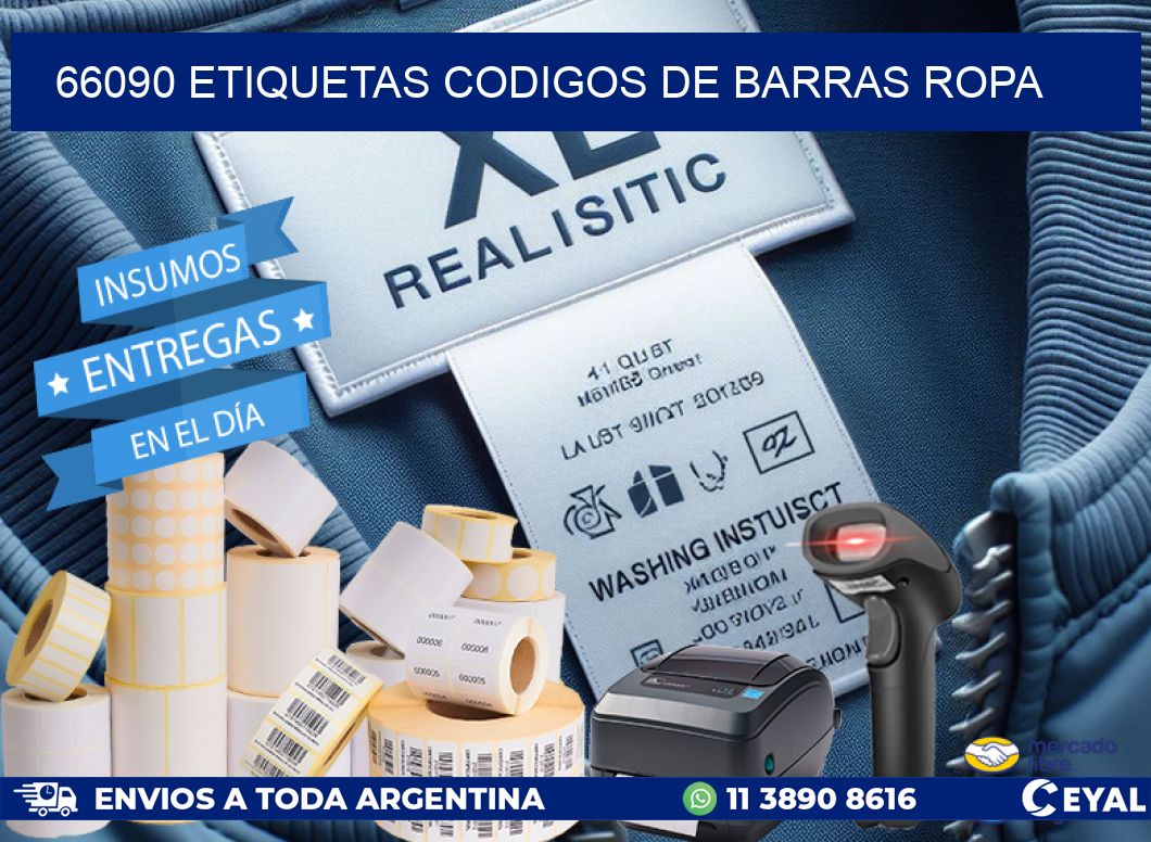 66090 ETIQUETAS CODIGOS DE BARRAS ROPA