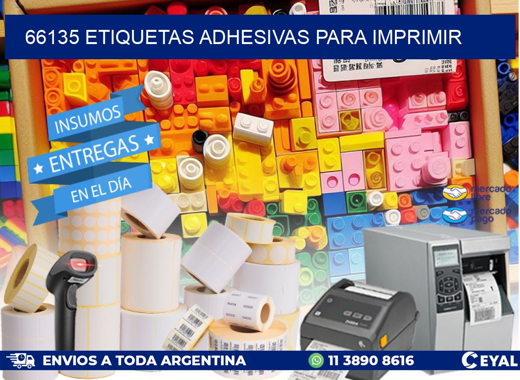 66135 Etiquetas adhesivas para imprimir