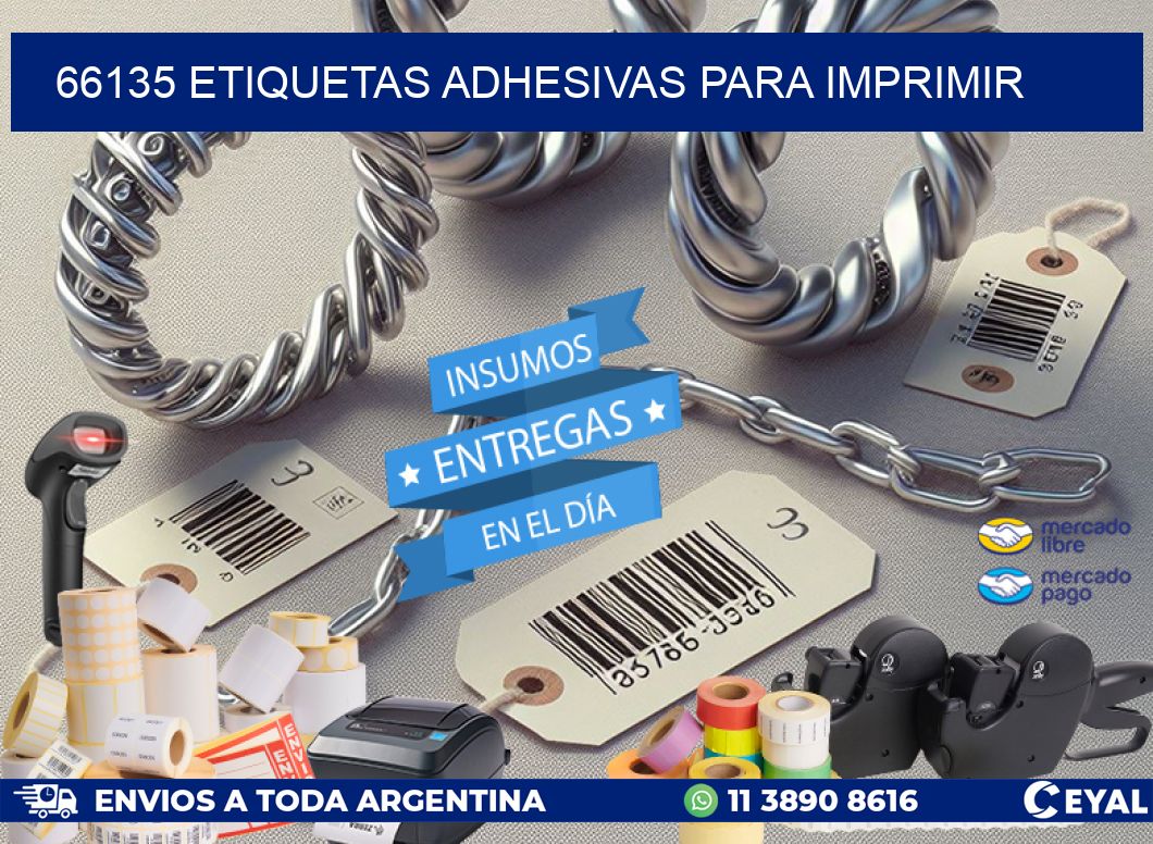 66135 Etiquetas adhesivas para imprimir