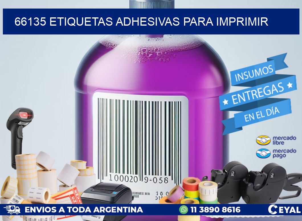 66135 Etiquetas adhesivas para imprimir