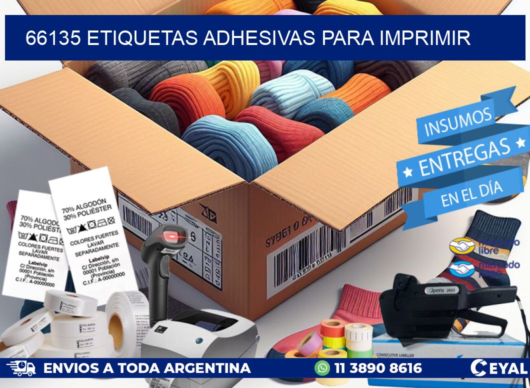 66135 Etiquetas adhesivas para imprimir